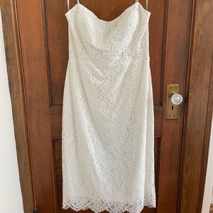 Lace Ivory Dress Slip Dress. Jenny Yoo Harley Dress- Ivory, Size 12